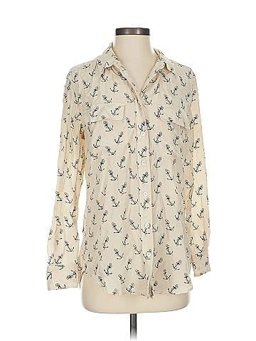 Equipment Long Sleeve Silk Top (view 1)