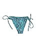 Zaful Paisley Teal Swimsuit Bottoms Size 8 - photo 2