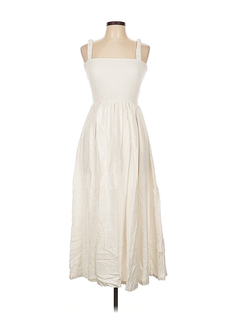 Kendall & Kylie Ivory Casual Dress Size L - photo 1