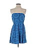 Wet Seal 100% Polyester Paisley Blue Cocktail Dress Size XS - photo 1
