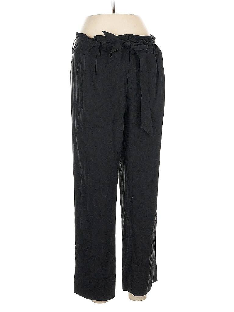 Pre-owned Ayr Silk Pants In Black