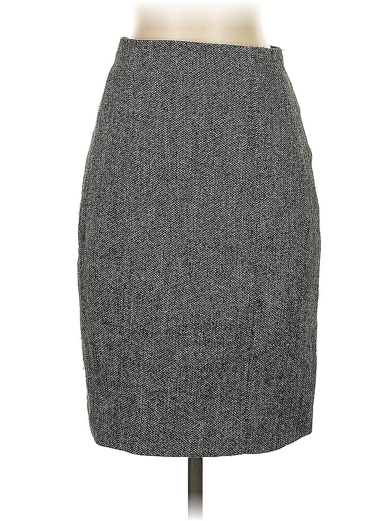 Pre-owned Express Formal Skirt In Gray