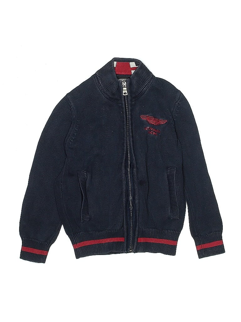 Aston Martin 100% Cotton Blue Cardigan Size 5 - 6 - photo 1