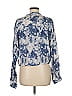 Lucy Paris 100% Viscose Blue Long Sleeve Blouse Size M - photo 2