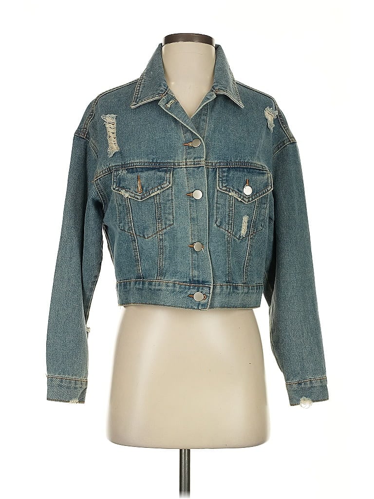 NASTY GAL INC. Pre-owned Denim Jacket In Blue