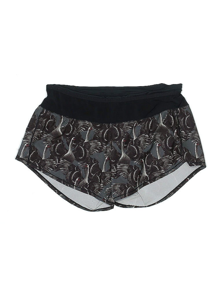 Oiselle Gray Black Athletic Shorts Size 6 - photo 1