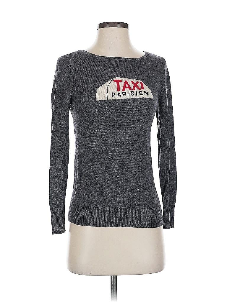 Pre-owned Halogen Wool Pullover Sweater In Gray