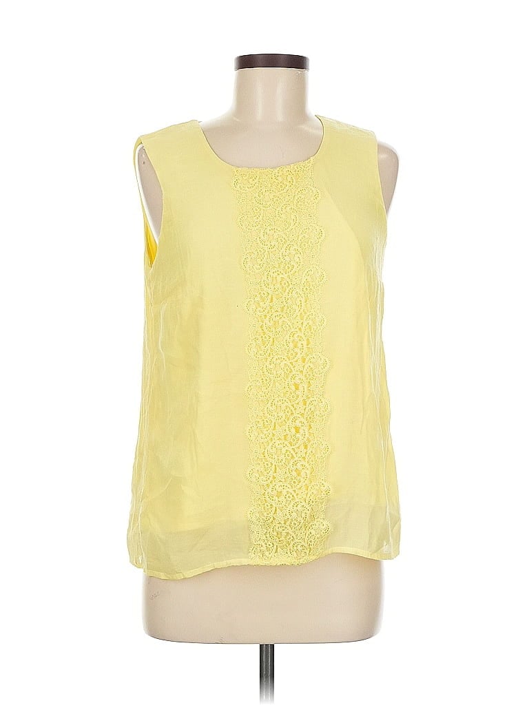 COLDWATER CREEK Pre-owned Sleeveless Blouse In Yellow