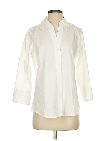 Foxcroft 3/4 Sleeve Button-Down Shirt (view 1)