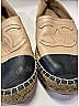 Chanel 100% Leather Tan  Leather Cap Toe CC Espadrilles Size EU 39 - photo 3