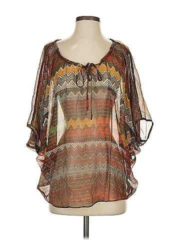 Parker 3/4 Sleeve Silk Top (view 1)
