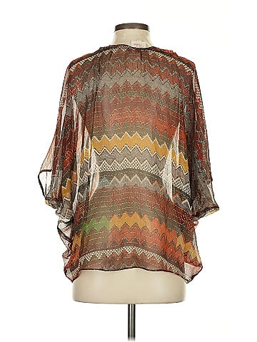 Parker 3/4 Sleeve Silk Top (view 2)