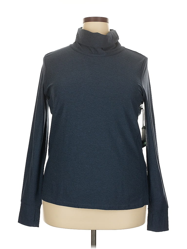 We Wander Long Sleeve Turtleneck In Blue
