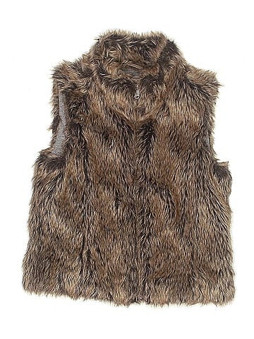 Justice Faux Fur Vest (view 1)