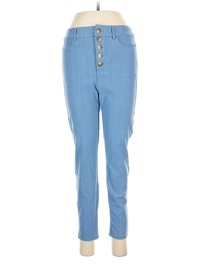 Fresh Produce Stripes Blue Jeggings Size M - photo 1