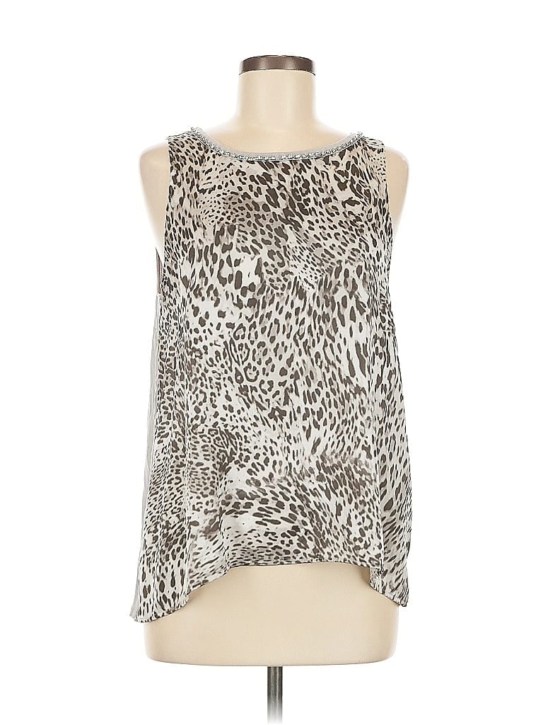 Pre-owned Jennifer Lopez Sleeveless Blouse In Silver