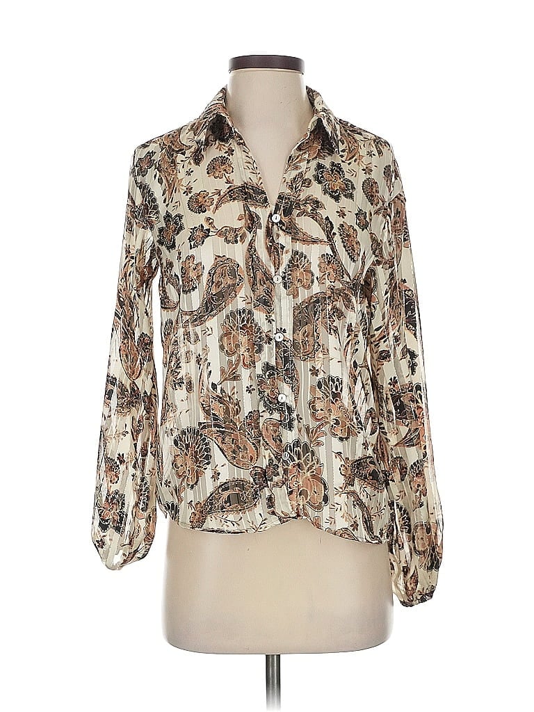 Pre-owned Vince Camuto 3/4 Sleeve Blouse In White