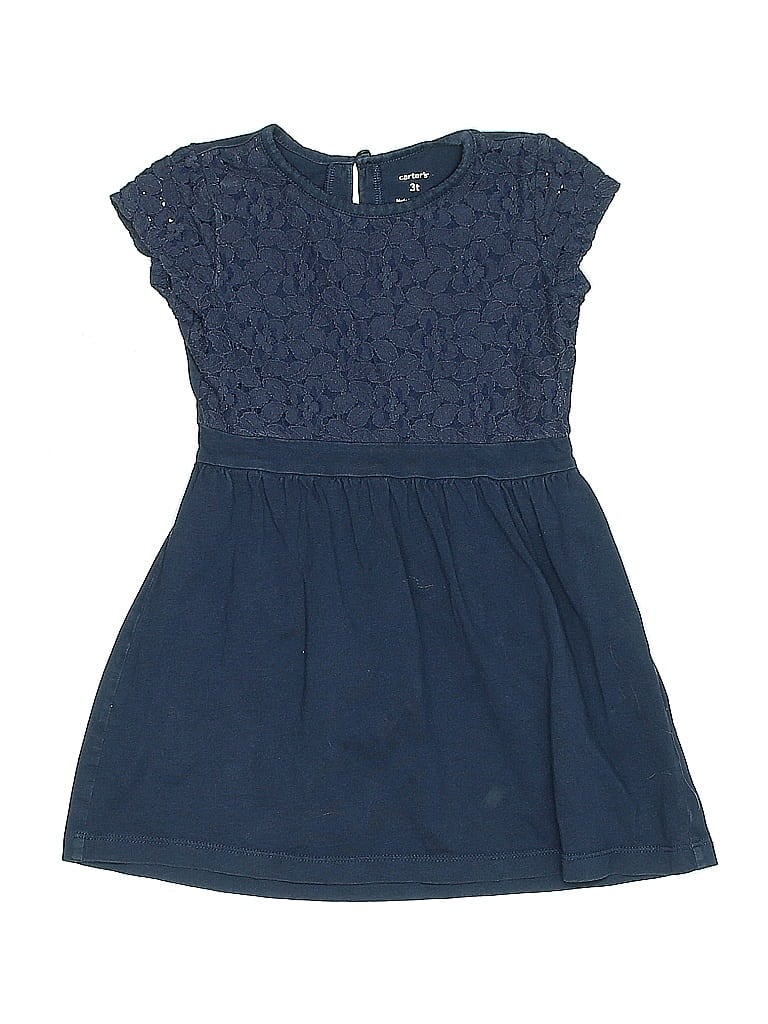 Carter's 100% Cotton Blue Dress Size 3T - photo 1