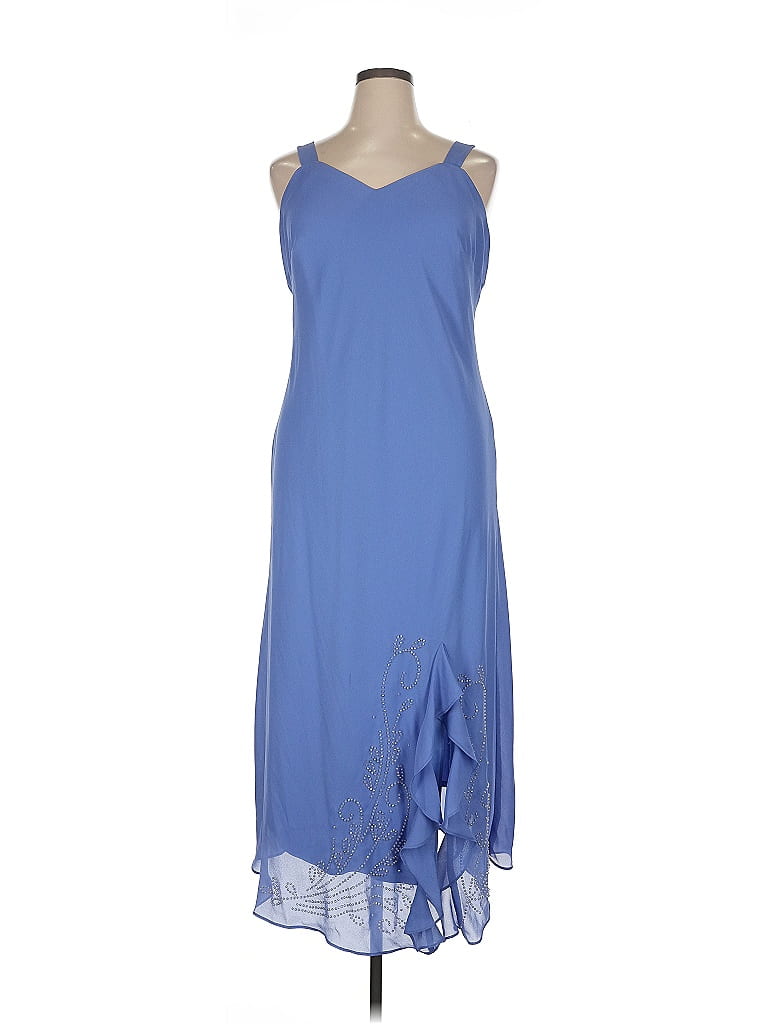 R&M Richards Blue Cocktail Dress Size 16 - photo 1