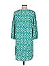 Peach Love Cream California Print Green Casual Dress Size M - photo 2