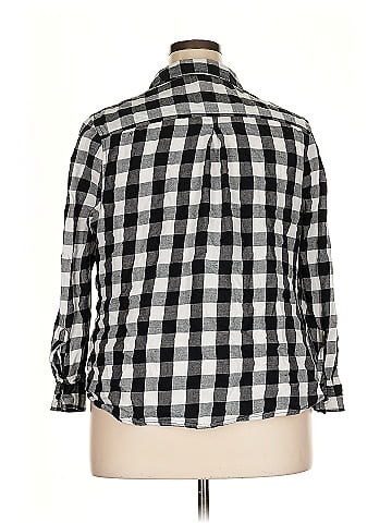 Faded Glory 3/4 Sleeve Button-Down Shirt (view 2)