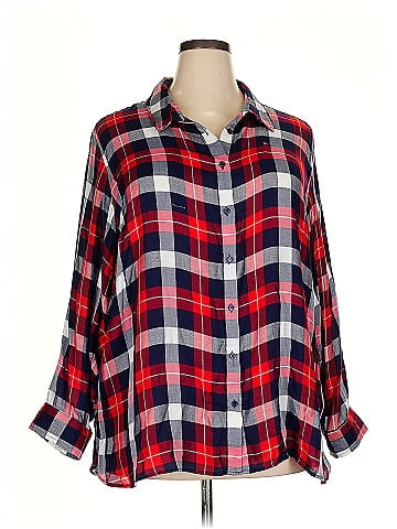 Tommy Hilfiger 3/4 Sleeve Button-Down Shirt (view 1)