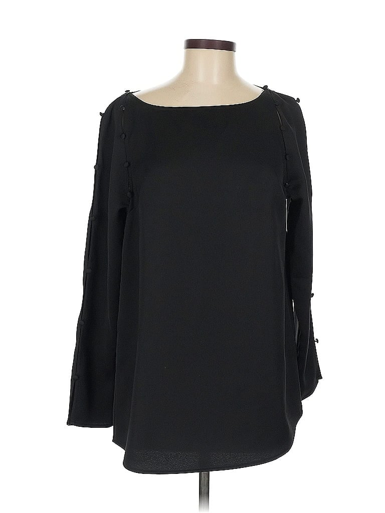Pre-owned Calvin Klein Long Sleeve Blouse In Black