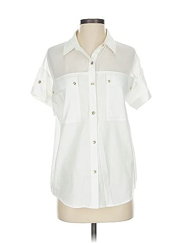 H By Halston Short Sleeve Blouse (view 1)