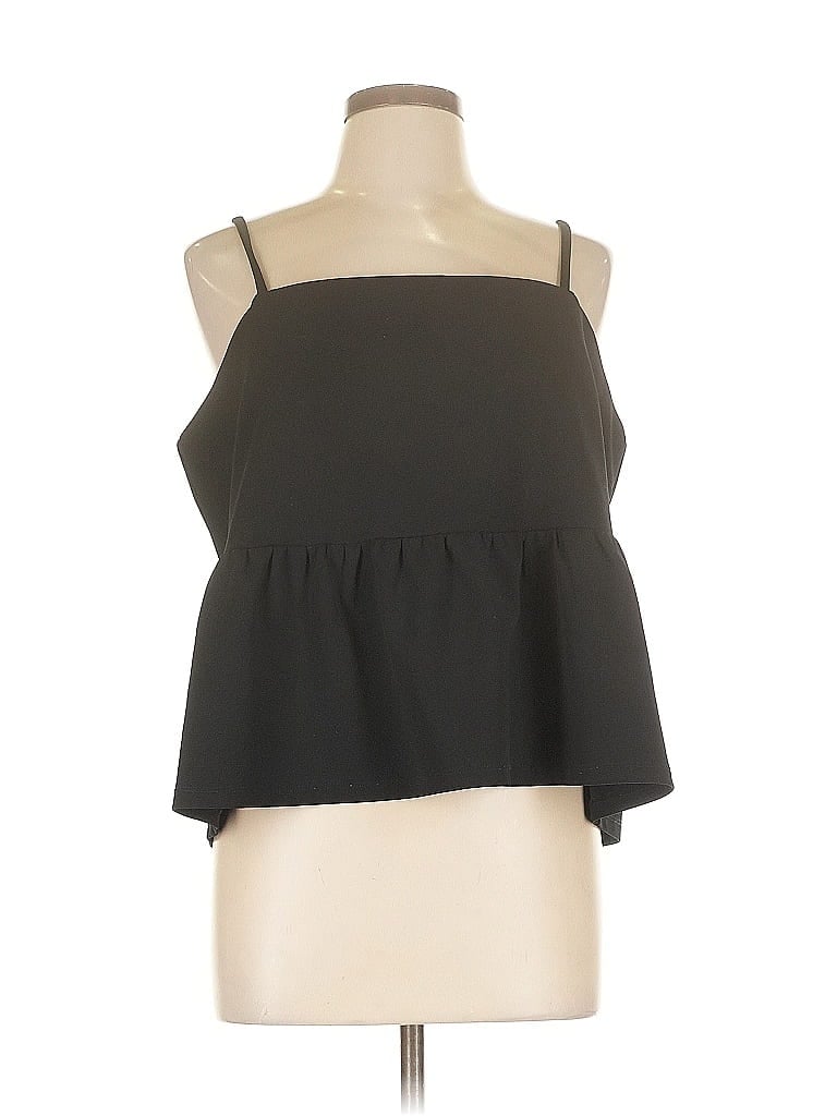 Pre-owned Ann Taylor Sleeveless Blouse In Black