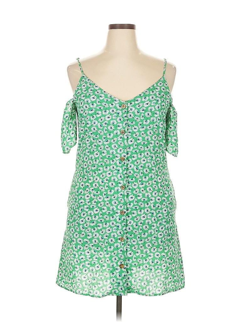 Speechless Green Casual Dress Size XL - photo 1