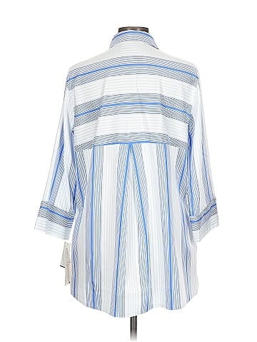 Foxcroft 3/4 Sleeve Button-Down Shirt (view 2)