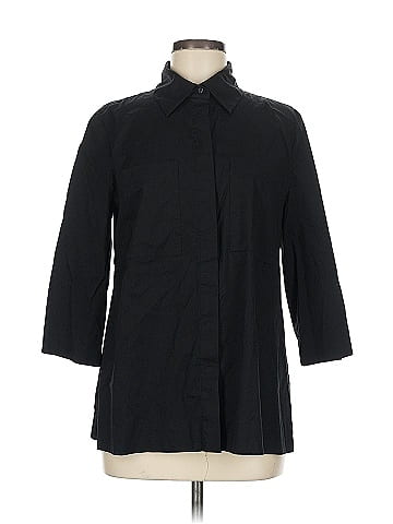 Black Label by Chico's 3/4 Sleeve Button-Down Shirt (view 1)