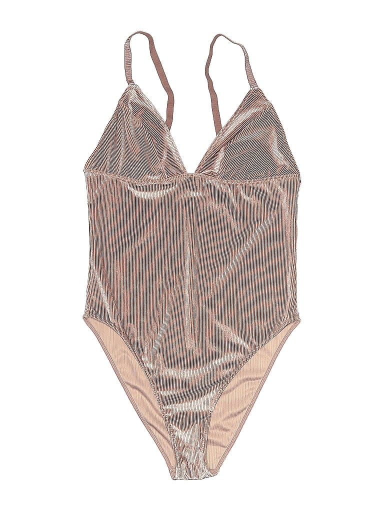 Pre-owned Out From Under Bodysuit In Silver