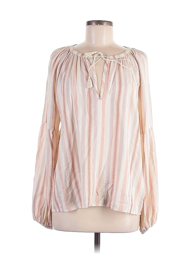 PAIGE Pre-owned Long Sleeve Blouse In White