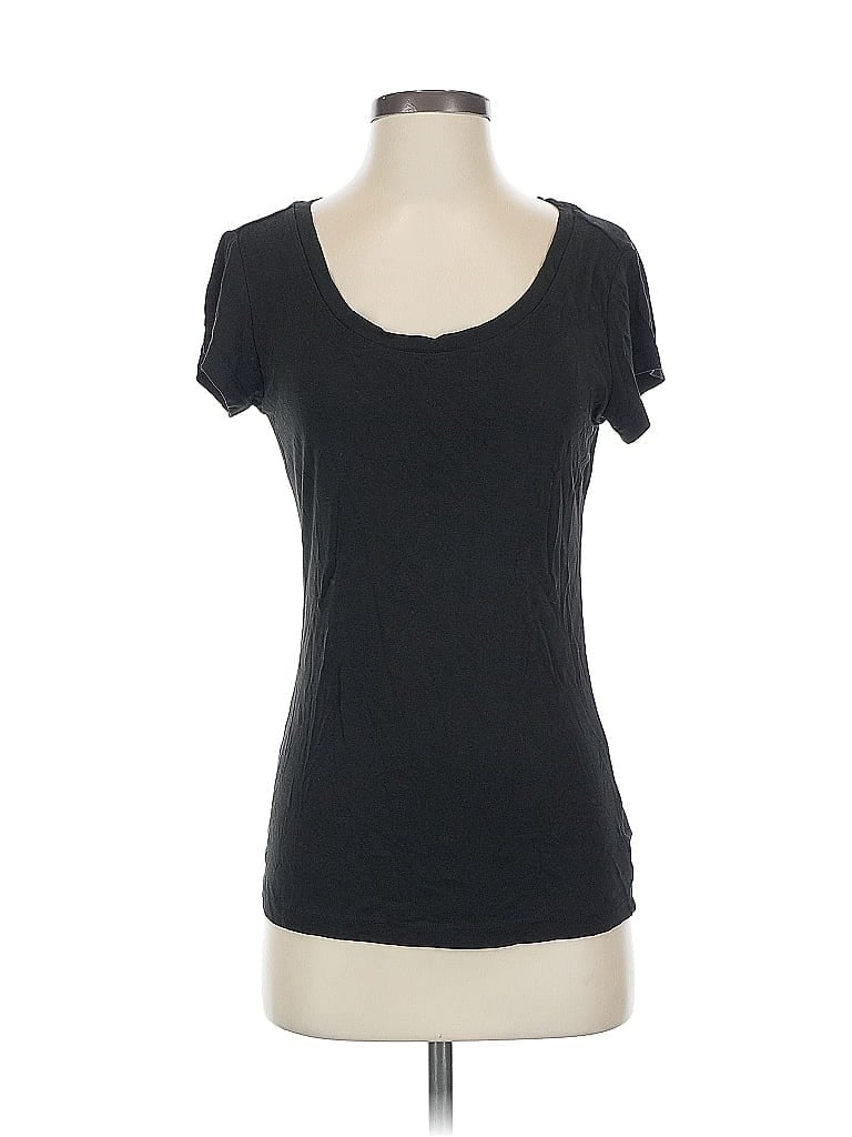 Pre-owned Cynthia Rowley Short Sleeve T-shirt In Black