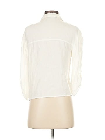 Bershka 3/4 Sleeve Button-Down Shirt (view 2)
