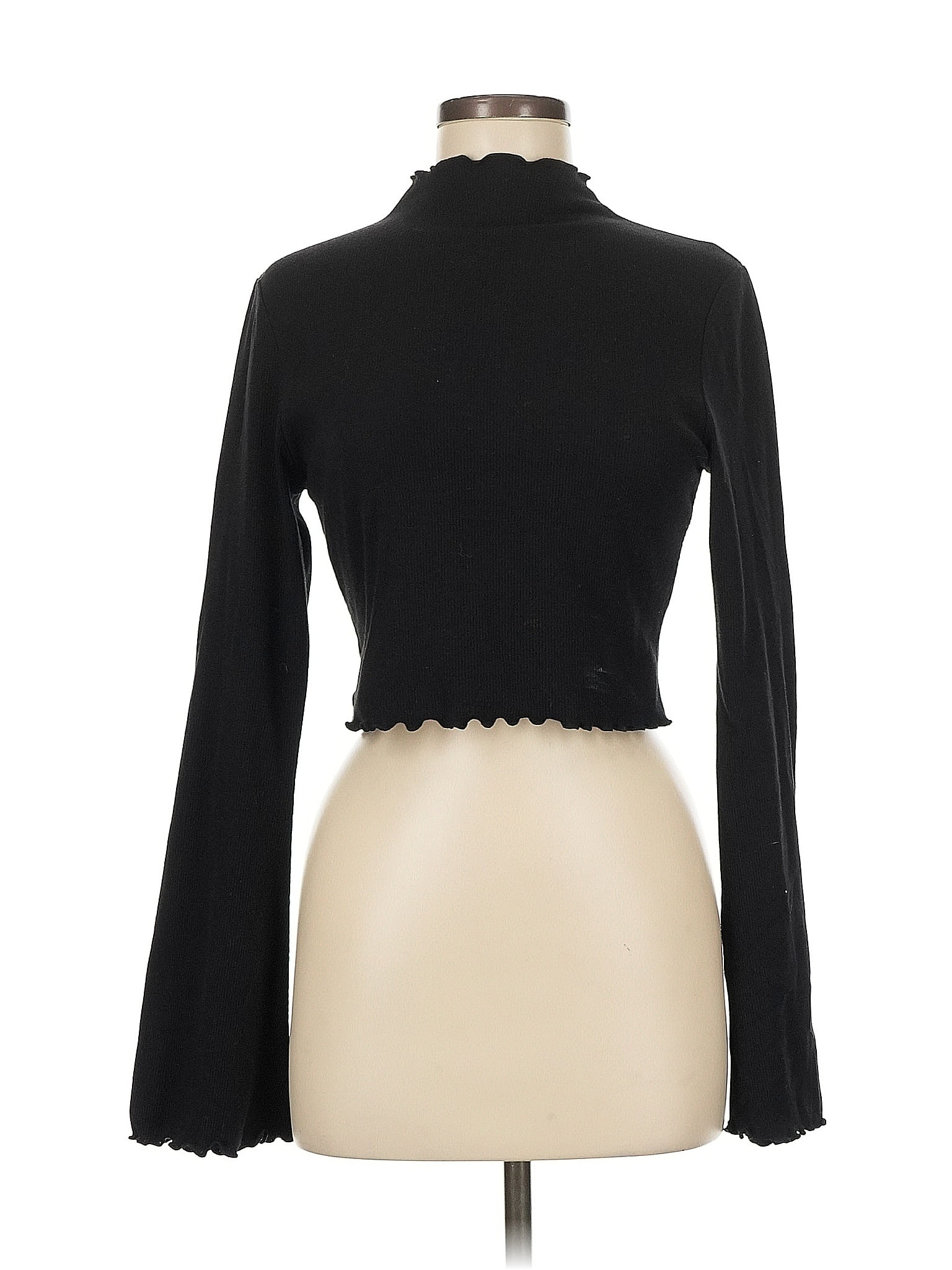 Majorelle Black Long Sleeve Top Size M