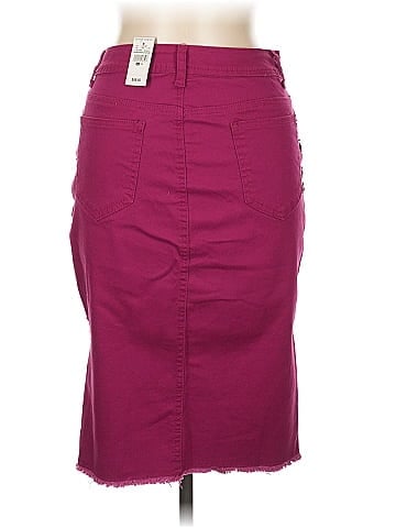 Ashley Stewart Denim Skirt (view 2)