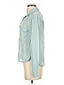 Bella Dahl 100% Lyocell Solid Color Block Plaid Green Teal Long Sleeve Button-Down Shirt Size XS - photo 4