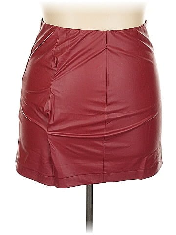 Eye Candy Faux Leather Skirt (view 1)