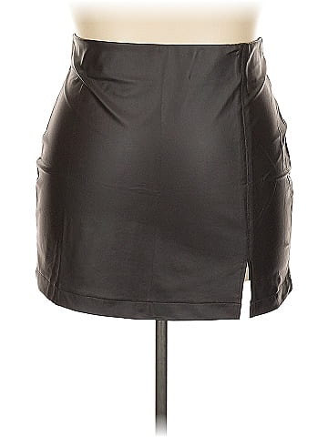 Eye Candy Faux Leather Skirt (view 1)