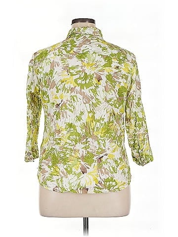 Karen Scott 3/4 Sleeve Button-Down Shirt (view 2)