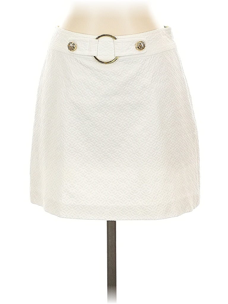 Pre-owned An Original Milly Of New York Casual Skirt In White