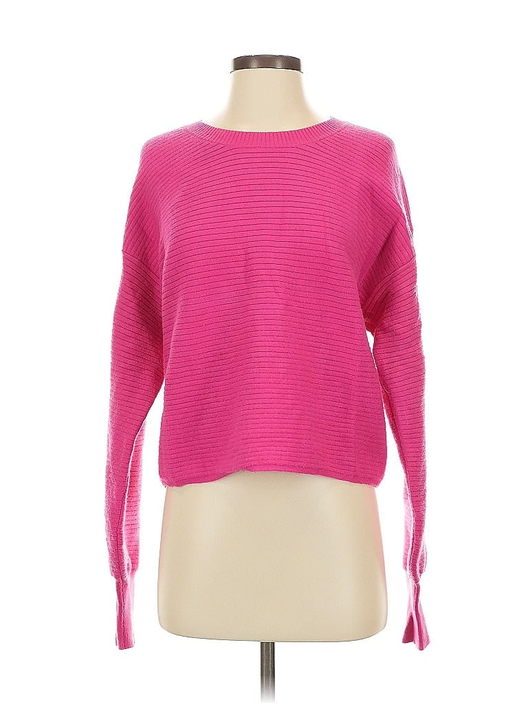 Pre-owned Good American Pullover Sweater In Pink