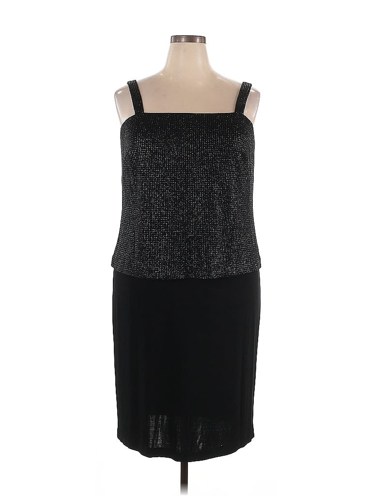 Alex Evenings Black Cocktail Dress Size 18 - photo 1