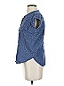 Burton Durable Goods Tweed Blue Short Sleeve Blouse Size S - photo 4