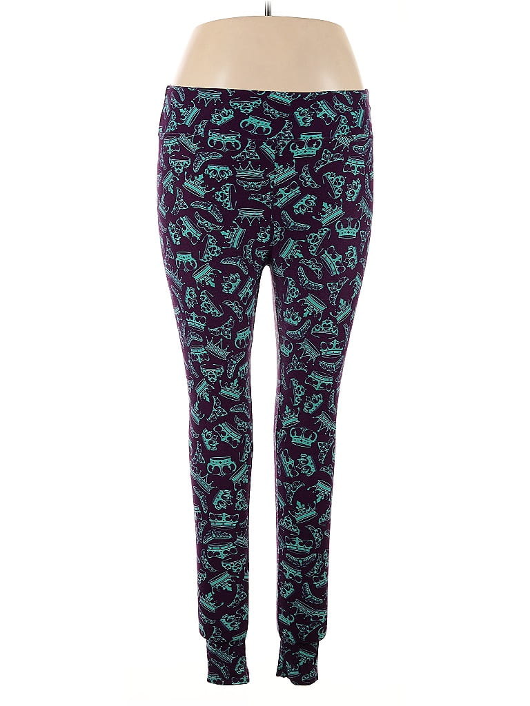 Pre-owned Lularoe Active Pants In Blue