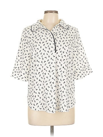 Ann Taylor Short Sleeve Blouse (view 1)