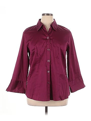 DressBarn 3/4 Sleeve Button-Down Shirt (view 1)