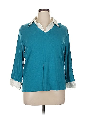 Karen Scott 3/4 Sleeve Top (view 1)